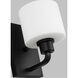 Canfield 1 Light 5.5 inch Midnight Black Wall Bath Fixture Wall Light