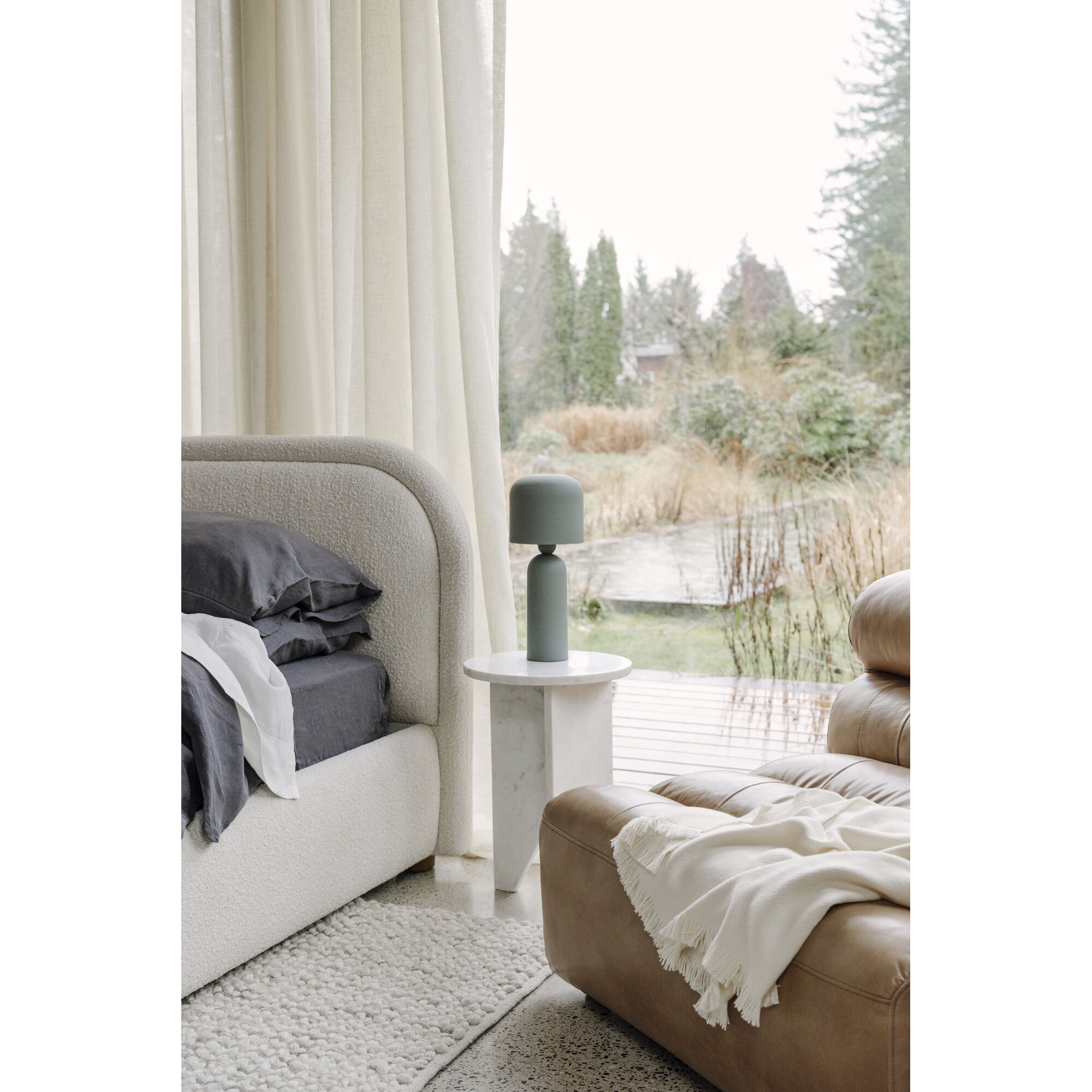 Echo 16 inch 7.00 watt Green Table Lamp Portable Light