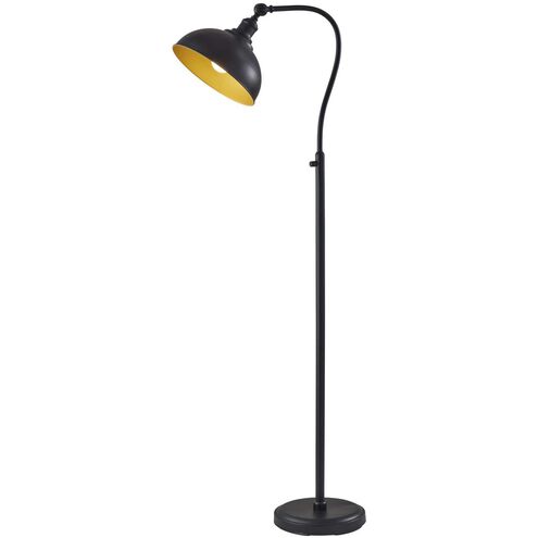 Wallace 56.5 inch 100 watt Black Floor Lamp Portable Light