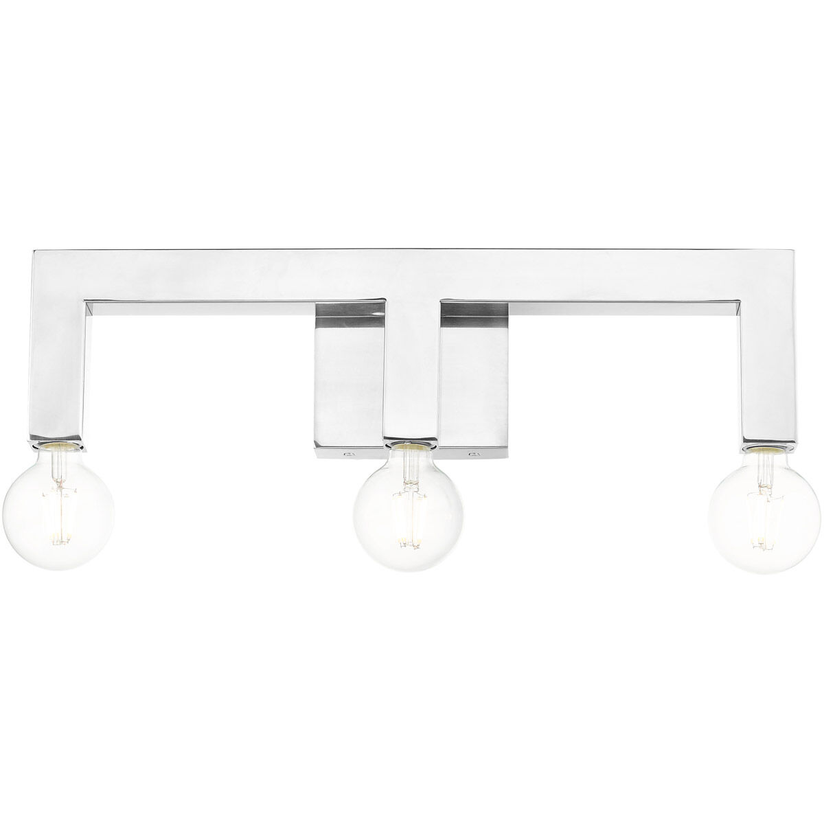 Solna 3 Light 22 inch Polished Chrome Vanity Sconce Wall Light