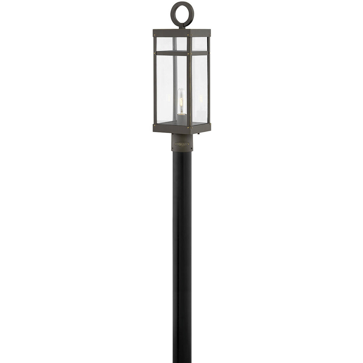 Open Air Porter LED 23 inch Oil Rubbed Bronze Outdoor Post Mount Lantern, Estate Series