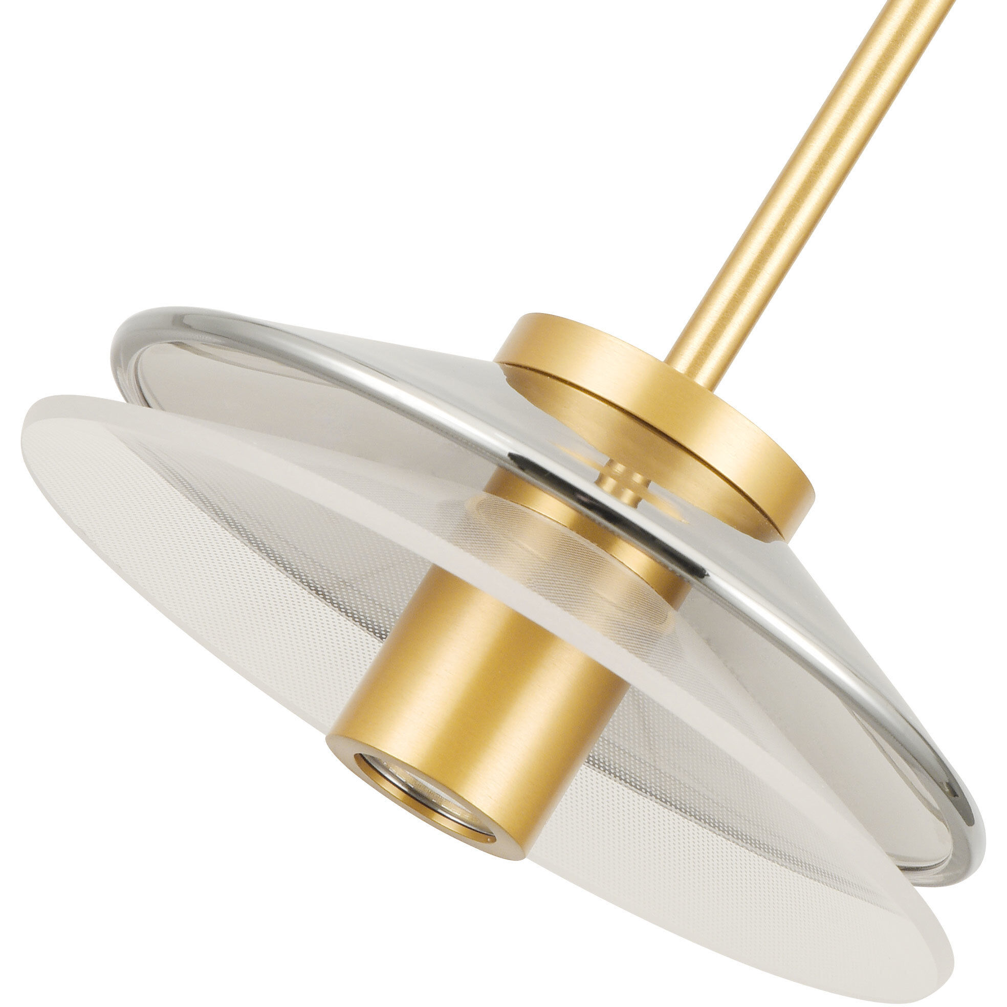 Verona Series 7.25 inch Black/Gold Pendant Ceiling Light, Artisan Collection