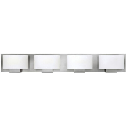 Mila 4 Light 32 inch Brushed Nickel Vanity Light Wall Light