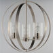 Sentinel 3 Light 20.75 inch Satin Nickel Single Pendant Ceiling Light