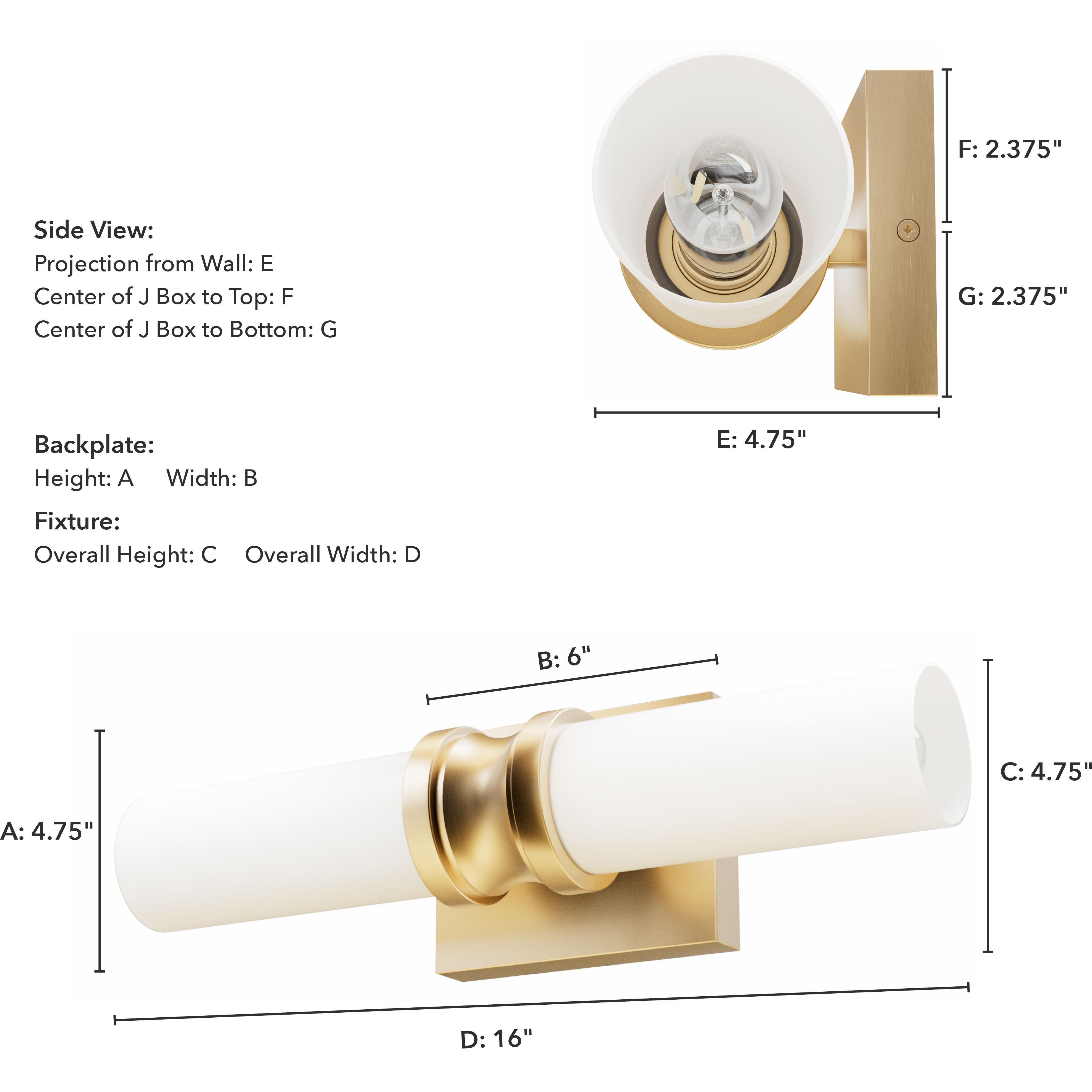 Lenlock 2 Light 16 inch Alturas Gold Vanity Light Wall Light