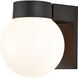 Brentwood 1 Light 7 inch Black Outdoor Wall Mount