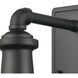 Jackson 1 Light 12 inch Matte Black Outdoor Wall Sconce