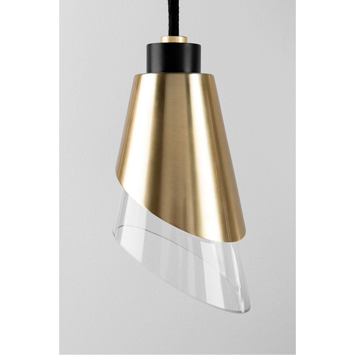 Angie LED 5 inch Aged Brass Pendant Ceiling Light