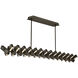 Stitch LED 58.75 inch Painted Black Oxide Chandelier Ceiling Light