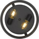 Channing 2 Light 11 inch Matte Black Flush Mount Ceiling Light