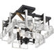 Painesdale 4 Light 16.25 inch Sand Coal And Polished Nickel Semi Flush Ceiling Light