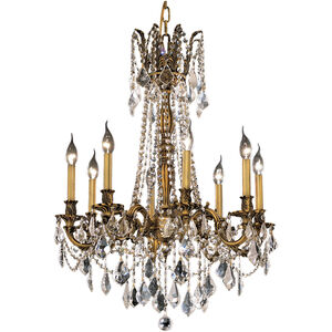 Rosalia 8 Light 24 inch French Gold Dining Chandelier Ceiling Light in Clear, Royal Cut