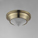 Hargreaves 1 Light 10 inch Natural Aged Brass Flush Mount Ceiling Light