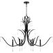 Majesty 6 Light 38 inch Matte Black Chandelier Ceiling Light