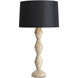 Crew 30 inch 150.00 watt Natural Stone Buffet Lamp Portable Light