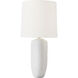 Hable Cenotes 27.75 inch 9 watt Matte White Ceramic Table Lamp Portable Light