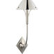Thomas O'Brien Turlington LED 8.75 inch Polished Nickel Sconce Wall Light, Large