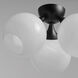 Neve 3 Light 18.75 inch Black Semi-Flush Mount Ceiling Light