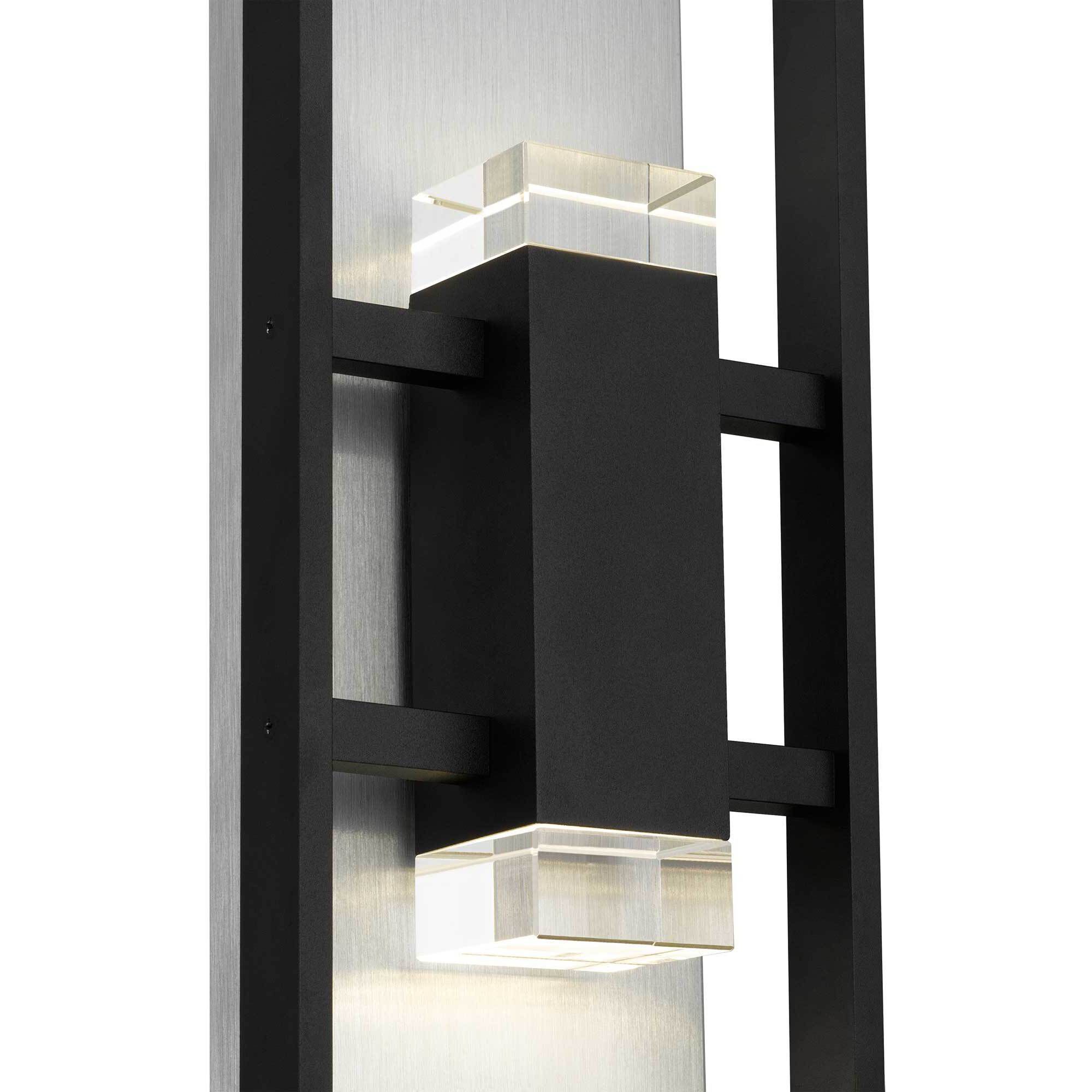 Mars LED 24 inch Sand Black Outdoor Wall Sconce