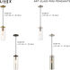 Art Glass 1 Light 5 inch Brushed Nickel Mini Pendant Ceiling Light