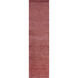 Luminous 120 X 30 inch Dark Red, Mauve Rug