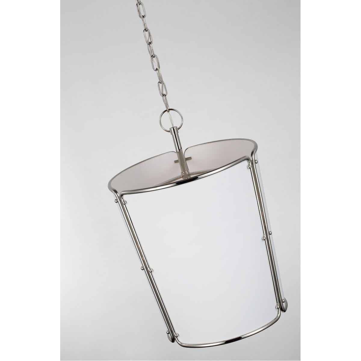 Carrier and Company Hastings 3 Light 17.75 inch Polished Nickel Pendant Ceiling Light in White, Medium