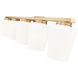Nextra 5 Light 42 inch Modern Gold Bath Vanity Wall Light