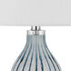 Inveruno 30 inch 150.00 watt Aqua Grey Table Lamp Portable Light
