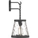 Crawford 1 Light 10 inch Matte Black Wall Sconce Wall Light
