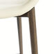 Luna 40.55 inch Light Beige and Walnut Bar Stool