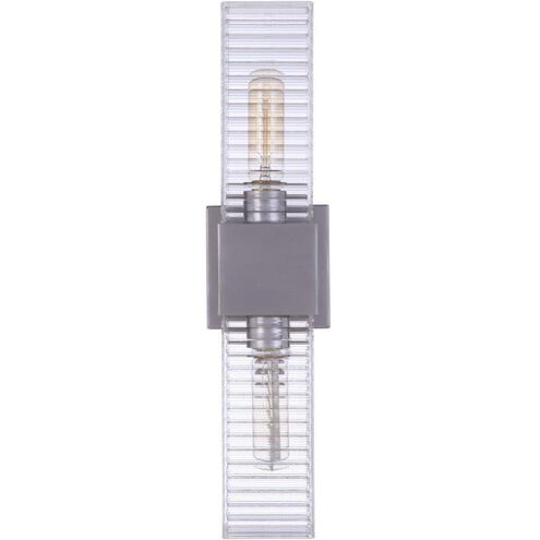 Ridge 2 Light 18 inch Satin Aluminum Outdoor Wall Sconce
