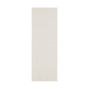 Orchid 40 X 24 inch Cream/White Rugs, Wool, Viscose, and Cotton