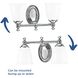 Victorian 2 Light 17 inch Polished Chrome Bath Vanity Wall Light, Delta