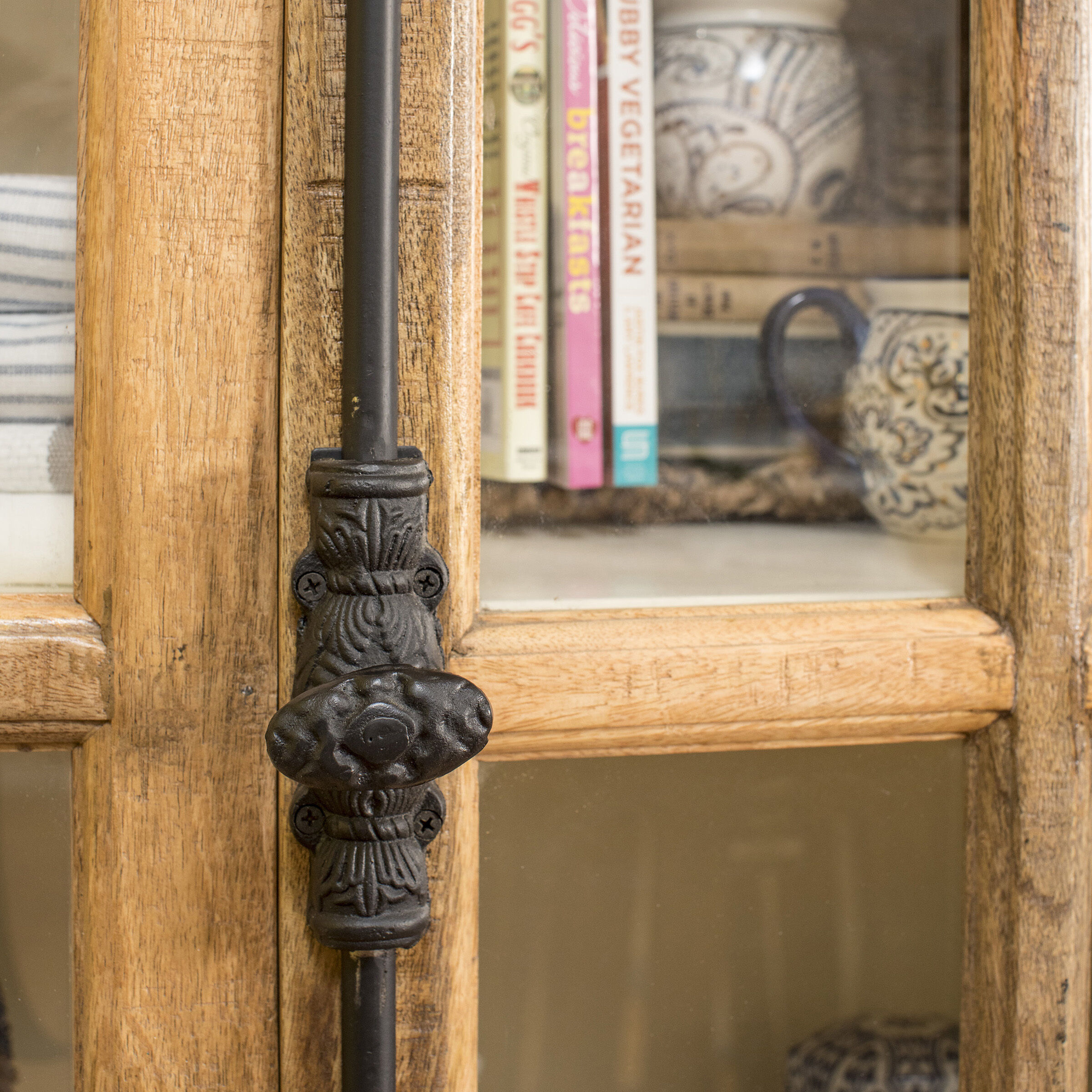 Tucker White and Natural Cabinet 