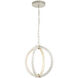 Arietta LED 20 inch Contemporary Silver Leaf Chandelier Ceiling Light
