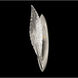 Plume Wall Sconce Wall Light in Silver, White Feathers Studio Glass