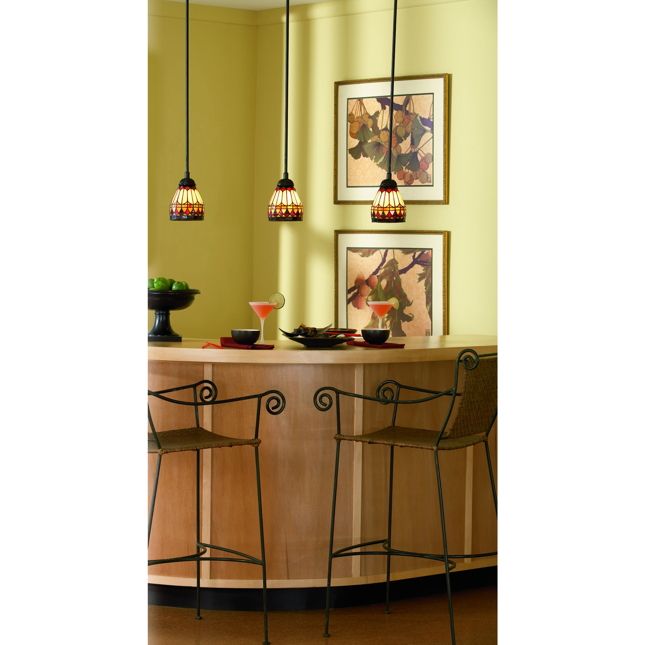 West End 1 Light 6 inch Vintage Bronze Mini Pendant Ceiling Light, Naturals