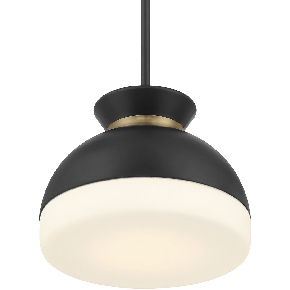 Gidget 1 Light 10.25 inch Matte Black and Vibrant Gold Mini Pendant Ceiling Light