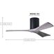 Atlas Irene-3H 42 inch Polished Chrome with Barnwood Tone Blades Ceiling Mount Paddle Fan in Barn Wood, Flush Mounted
