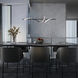 Corkscrew Linear Pendant Ceiling Light in 2700K, dweLED