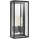 Chapman & Myers Fresno LED 22 inch Aged Iron Outdoor Wall Lantern, Large