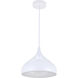 Circa 1 Light 12.5 inch White Pendant Ceiling Light