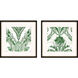 Florals Collection Green Framed Art