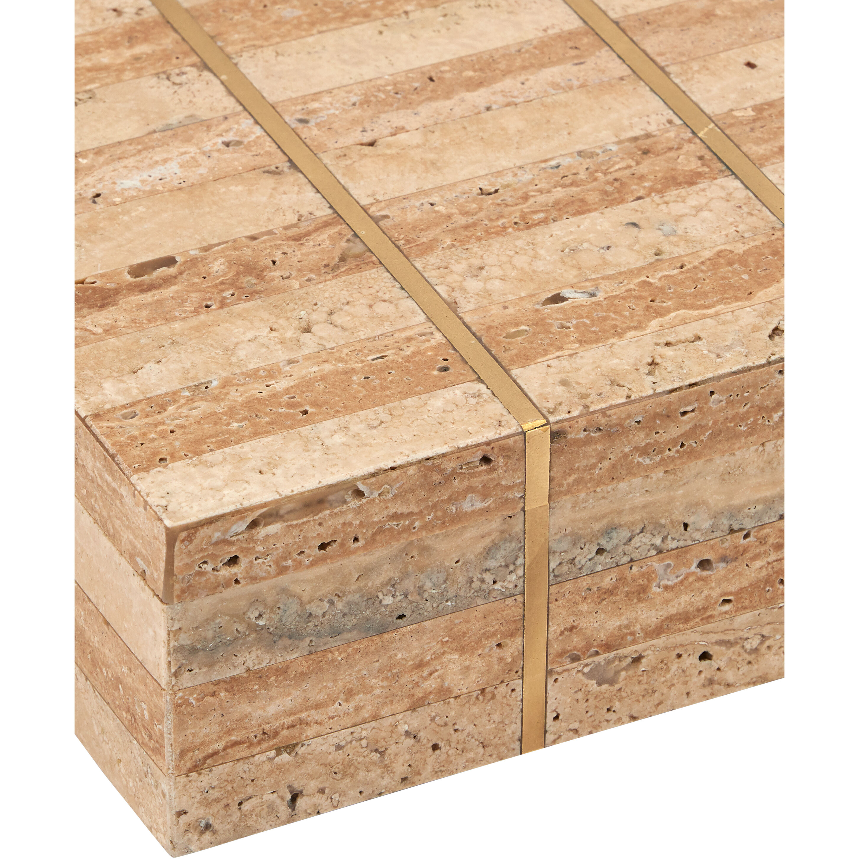 Dezi 10 inch Natural/Brass/Off-White Box