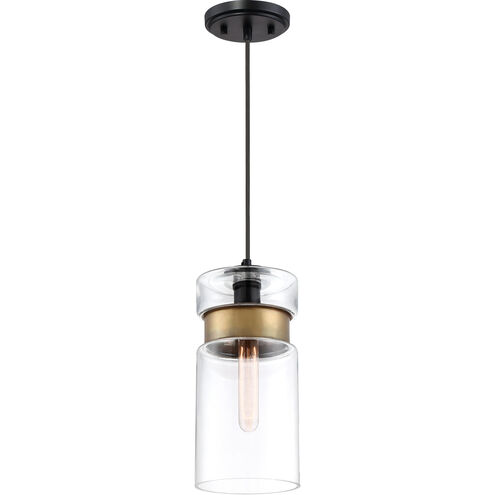 Gathering 1 Light 6 inch Mystic Black Mini Pendant Ceiling Light