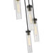 Beau 5 Light 12 inch Matte Black Chandelier Ceiling Light