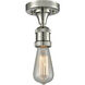 Franklin Restoration Bare Bulb LED 5 inch Polished Nickel Semi-Flush Mount Ceiling Light, Franklin Restoration