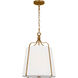 AH by Alexa Hampton Leander 1 Light Antique Gild Pendant Ceiling Light