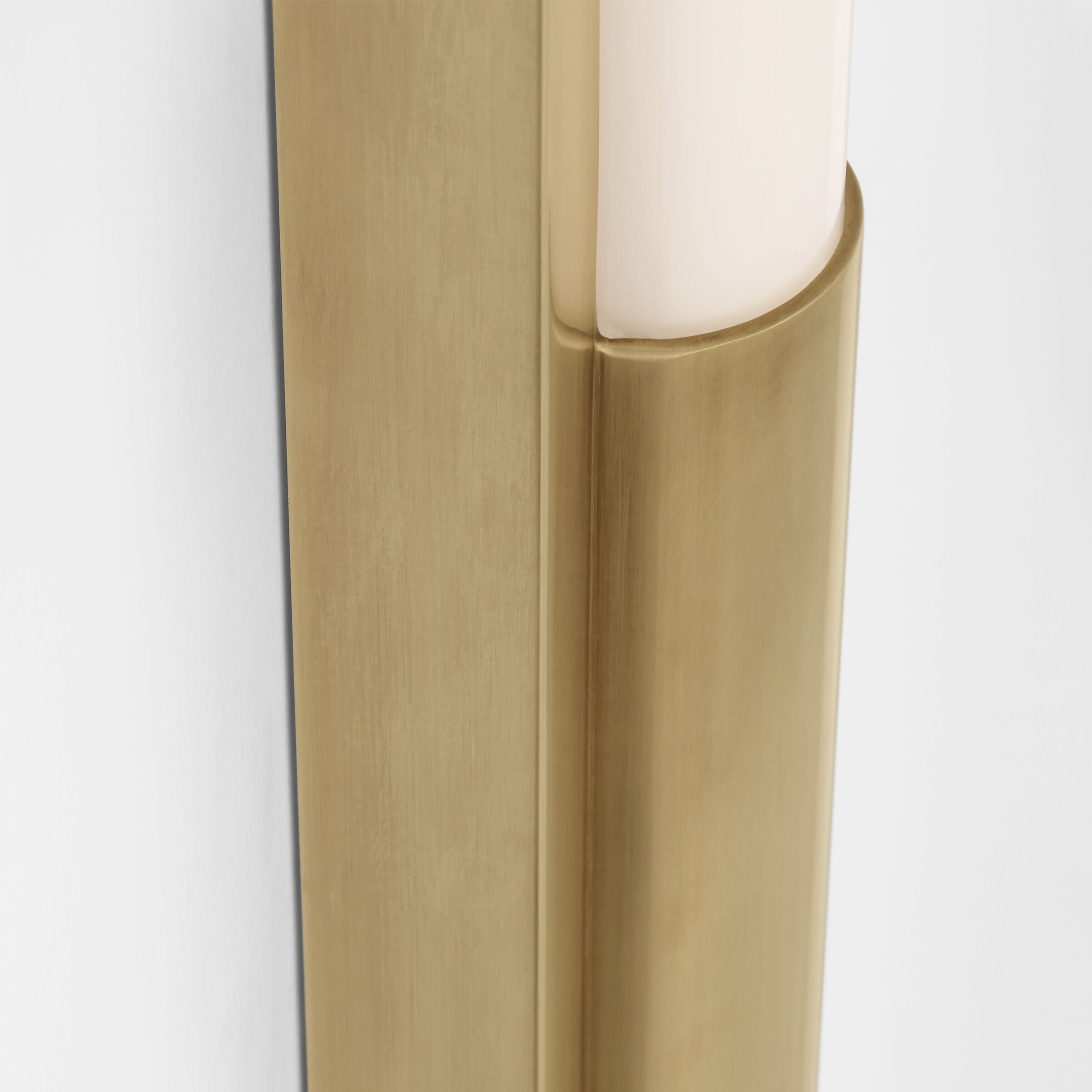 Ian K. Fowler Ellington LED 3 inch Hand-Rubbed Antique Brass Slimline Bath Light Wall Light