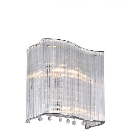 Elsa 2 Light 10 inch Chrome Wall Light